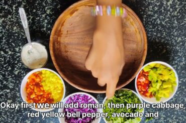 Chopped Vegetables Salad | Healthy Weight Loss Recipes| Healthy Breakfast Recipes