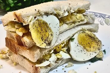 Egg Sandwich for Breakfast | Egg Recipes | Egg Sandwich Recipe |Boiled Egg Sandwich - how to make