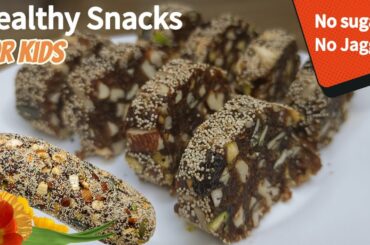 10 minutes recipe with No Sugar, No Jaggery Healthy Snacks for Kids| Storable, energy booster snacks