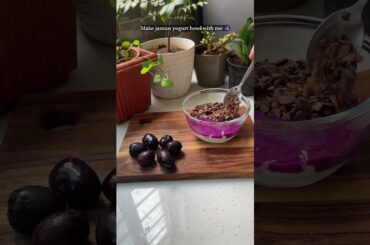 Jamun yogurt bowl for breakfast #shorts #viral #trending #food #protein #healthy #cooking #recipe