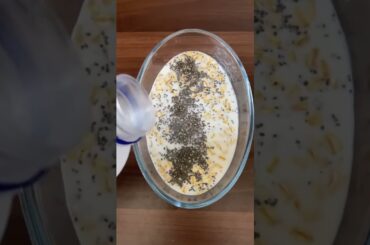 Overnight oats healthy breakfast #shorts #breakfast #breakfastrecipe #quickrecipe #easyrecipe