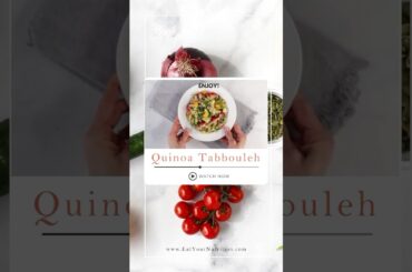 Easy Gut Healthy Quinoa Tabbouleh Salad Recipe (Gluten-Free)
