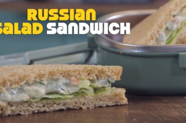Russian Salad Sandwich | How to make a Russian  Sandwich | Tasty & Healthy