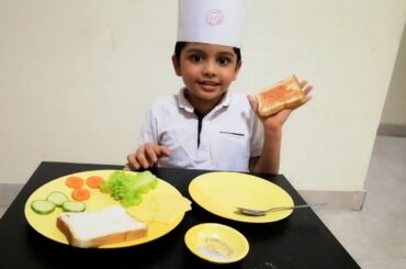 DIY easy no cook sandwich making for kids / Kids making sandwich / no cook kids recipe