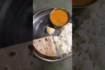 Healthy Lunch#new#short#dalbhat#roti#gol#dungri#papd#chhash#testy#healthy#khana#like#share#subscribe