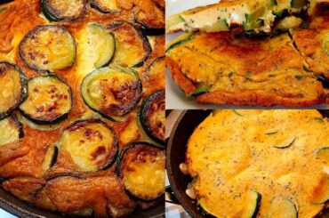 5 minutes healthy dinner idea ! weight loss dinner recipe ! simple zucchini omelette