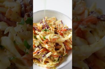Healthy Homemade Coleslaw #healthyrecipes #summerrecipes #bbq