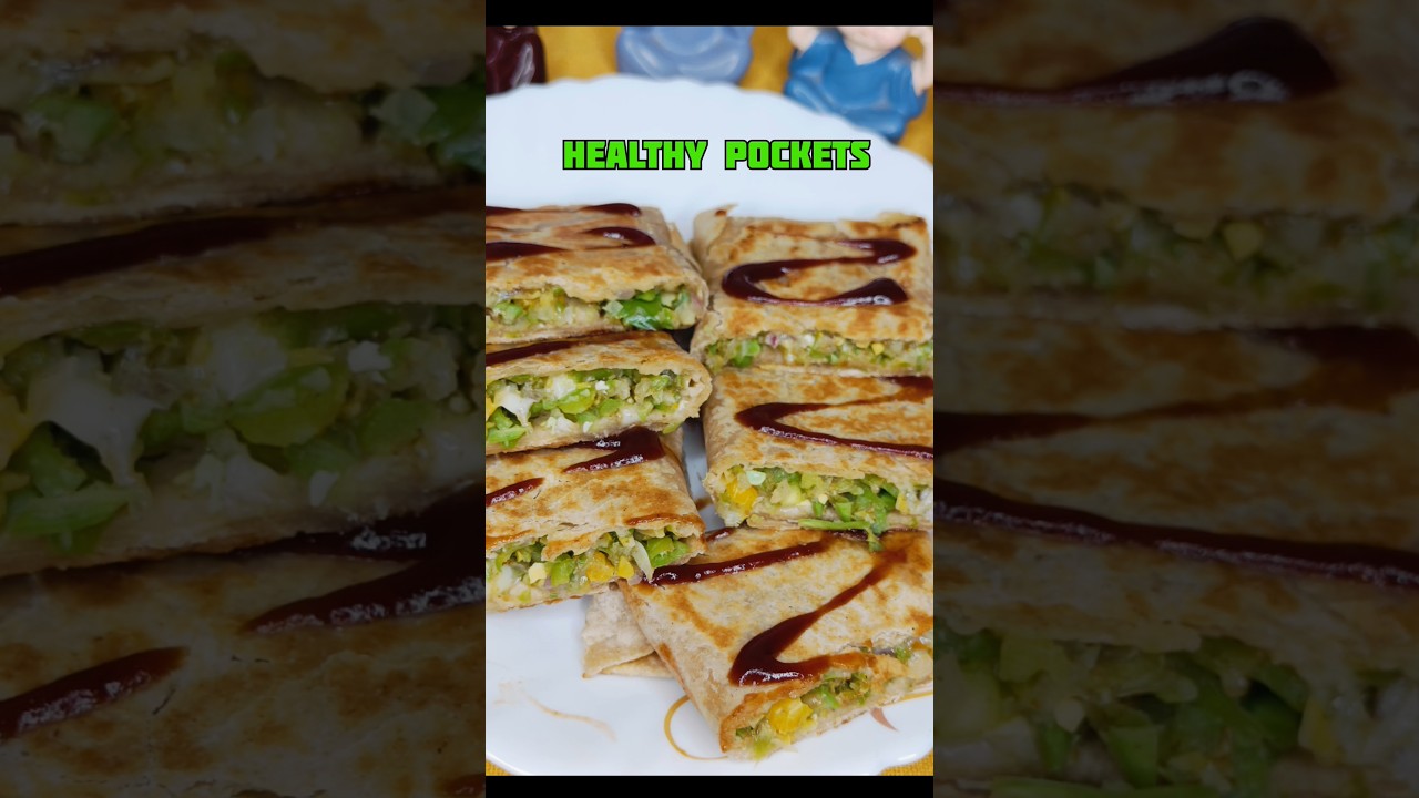 Healthy Veg Pockets l Healthy Breakfast Recipe #short Healthy Veg Pockets l Healthy Breakfast Recipe #short