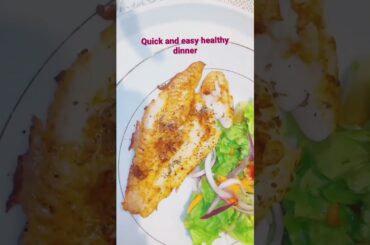 Healthy lunch or dinner ideas. Quick and easy. #healthyfood  #fishfillet #food #cooking