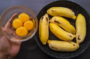 Just Add Eggs With Bananas Its So Delicious/ Simple Breakfast Recipe/ Healthy Cheap & Tasty Snacks