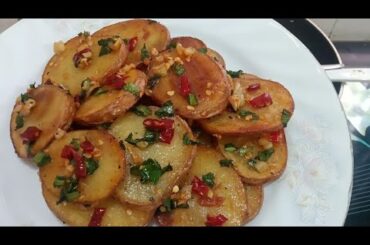 New Style Butter Garlic Potato Snacks! Its So Delicious! Potato Snacks Recipe! Potato Recipes