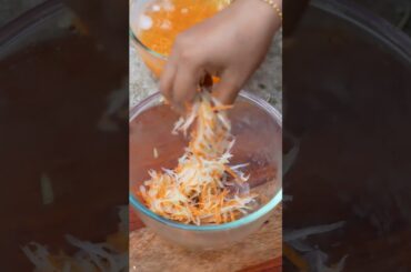 Green Papaya Salad #shorts #healthy #food #eating #follow #trending #viral #recipe #village