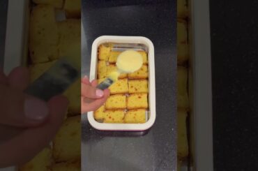 Custard bread pudding# summer holiday snack# easy and tasty recipe