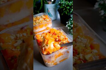 Ahaana Krishna's Mango Trifle Pudding Recipe #shorts #healthy #food #easyrecipe