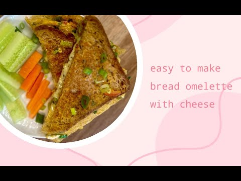Healthy and easy to make bread omelette with cheese | Delicious egg and cheese sandwich Healthy and easy to make bread omelette with cheese | Delicious egg and cheese sandwich