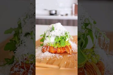 croissant avocado toast | avocado toast recipe #shorts