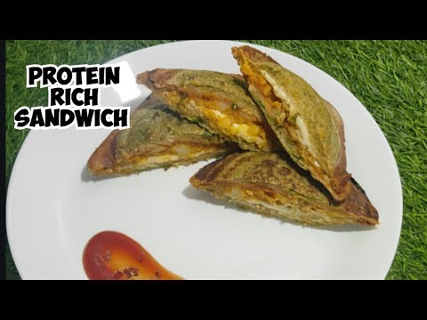 Healthy Cheesey Sandwich | Protein rich sandwich recipe in Hindi Healthy Cheesey Sandwich | Protein rich sandwich recipe in Hindi