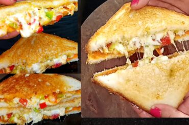 veg sandwich in 2 minutes | very crispy and spicy |Indian style easy sandwich |simple cheesesandwich