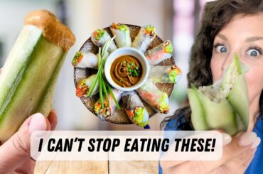 I Could Eat These Spring Rolls Every Day | Healthy Vegan Lunch Idea, High Protein and High Fiber