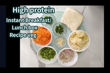 instant Healthy morning veg breakfast/ Snacks/Dinner for kids/ Paneer recipes/ Healthy snacks tiffin