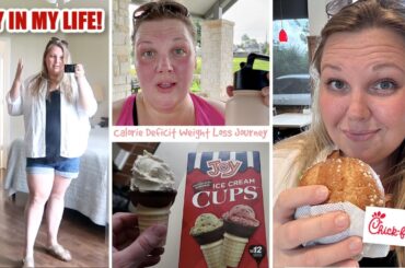 Day In My Life! Easy Meals, Fast Food, Low Calorie Dessert! Calorie Deficit Weight Loss Journey