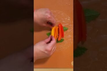 Rainbow Summer Roll Recipe #healthy #lunch #cooking