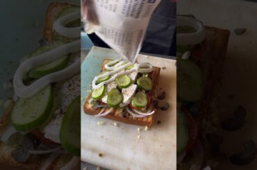 Loaded healthy sandwich #shortsfeed