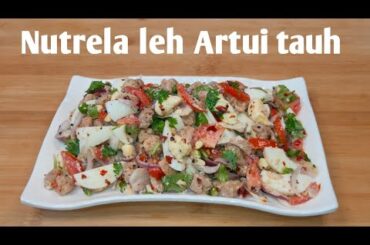 Nutrela leh Artui tauh/Soya chunks with Egg healthy salad recipe/Mizo Eisiam @RosysKitchenMizoram