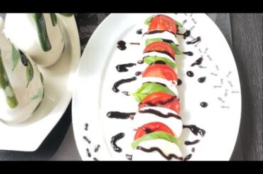 2 Ingredients Healthy Salad Recipe | Mozzarella Tomato Salad