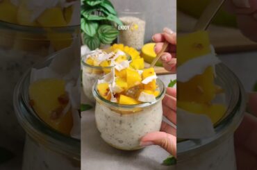 Mango overnight oats l High Protein #overnightoats #healthyrecipes #easyrecipe