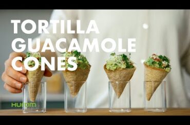 HEALTHY RECIPES | Delicious Tortilla Guacamole Cones | Perfect Party Snack