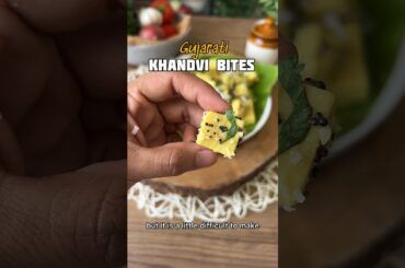 Gujarati Khandvi Bites ! Easy healthy recipe perfect the tiffin box