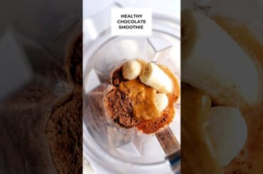 NO SUGAR HEALTHY CHOCOLATE SMOOTHIE | HEALTHY BREAKFAST RECIPE #shorts