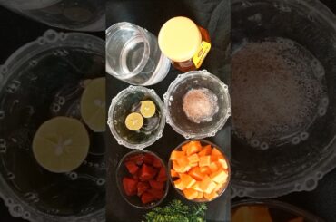 Beetroot carrot juice. healthy drink #homemade #healthy #recommended #recipe #rozy Handisala #shorts