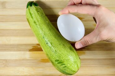 Zucchini with eggs recipe! Quick healthy dinner!