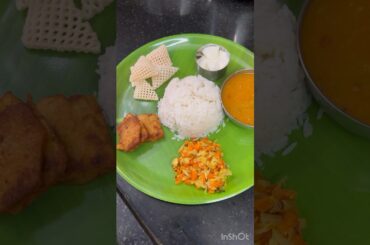 #shorts #ytshorts Sambar Sadam/Lunch Recipes/Easy&Tasty Lunch/Yam Fry/Carrot Poriyal #lunch #food
