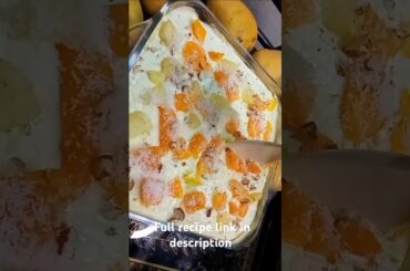 mango pudding recipe - mango bread pudding - pudding dessert recipes #shortsrecipe #shorts