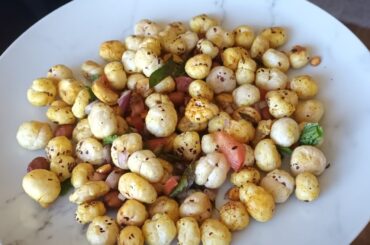 Roasted Makhana recipe... Makhana chat recipe... evening snacks recipe... healthy snacks..