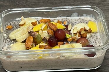 How To Make Oats Chia Pudding For Weight loss | Healthy Breakfast Idea | Oats recipes