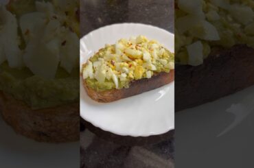 Avocado sandwich on sour dough bread for breakfast today #breakfast #recipe #health #viral #shorts