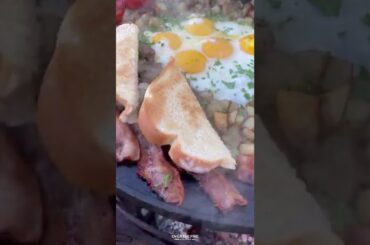 Breakfast Fry Up | Over The Fire Cooking by Derek Wolf