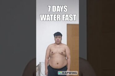 7 days water fast result