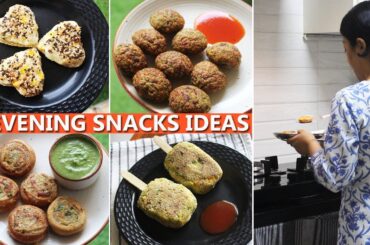 4 EVENING SNACKS IDEAS | Easy & Healthy snacks recipes for kids | Healthy recipes