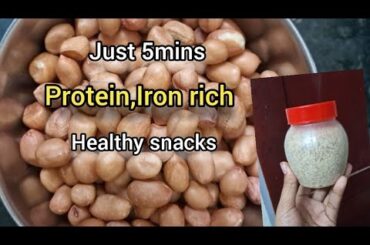 5mins healthy snacks for toddlers/peanut recipes in tamil