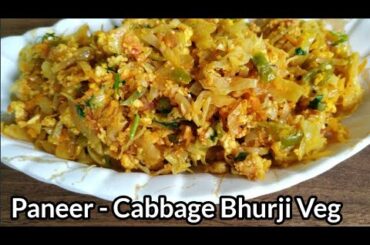 Cabbage Paneer Bhurji/CabbagePaneer Bhurji Recipe/Healthy/Tiffin/Dinner sabzi recipe/Ideas for kids