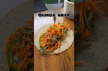 Healthy 2 ingredient quinoa wrap #quinoa #quinoarecipes #healthyrecipes #easyrecipe #shorts