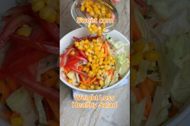 Eat this healthy salad for dinner everyday and you will lose belly fat! #shorts #viral #salad