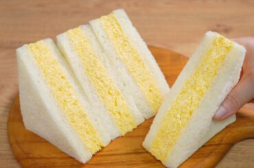 Super Fluffy Egg Mayo Sandwich Recipe :: Melts In Your Mouth