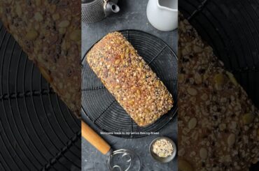 HEALTHIEST BREAD recipe ever! 7 seed multigrain bread (no Maida, no eggs) BAKING BREAD #shorts