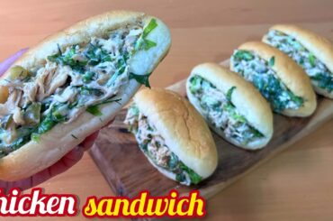 best chicken sandwich recipe / Healthy sandwich / cold chicken sandwich